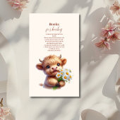 ボホホーホーホーチカウハイランド牛のベビーブックスベビー エンクロージャーカード