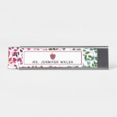 ボホボタニカルアップル先生銘板 デスクネームプレート (正面)