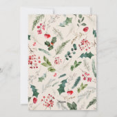 ボホボタニカルアーチ1フォトメリークリスマス シーズンカード (裏面)