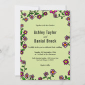 ボホボタニカルガーデンバラ春フローラ結婚ズ 招待状 (正面)