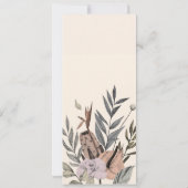 ボホボタニカルガーデン – フローライラストレーション 招待状 (裏面)