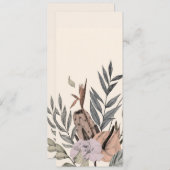 ボホボタニカルガーデン – フローライラストレーション 招待状 (正面/裏面)