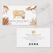 ボホボタニカルクリブベビーブティックソーシャルメディアBU 名刺 (正面/裏面)