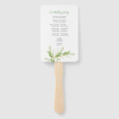 ボホボタニカルグリーンウォーター葉カラー ハンドファン (裏面)