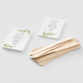 ボホボタニカルグリーンウォーター葉カラー ハンドファン (組立なし)