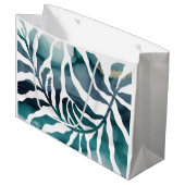 ボホボタニカルコンブ植物水彩マティス ラージペーパーバッグ (正面アングル)