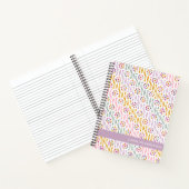 ボホボタニカルスケッチインパステルパーソナライズされたズ ノートブック (内部)