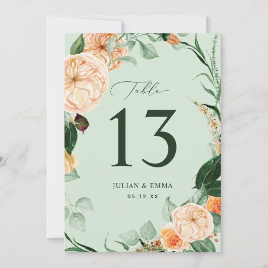 ボホボタニカルセージ緑のフローラカスタム (正面)