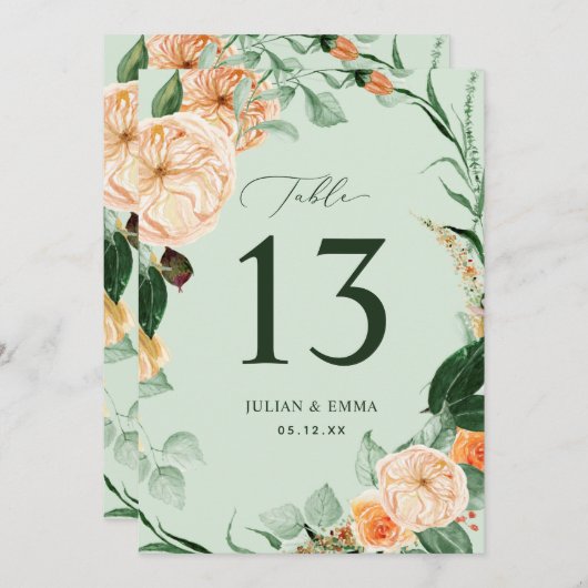 ボホボタニカルセージ緑のフローラカスタム (正面/裏面)