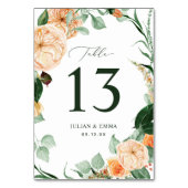 ボホボタニカルニュートラルグリーンリーカスタムフローラ テーブルナンバー (裏面)