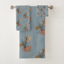 ボホボタニカルパターンモチャムースとアクセント