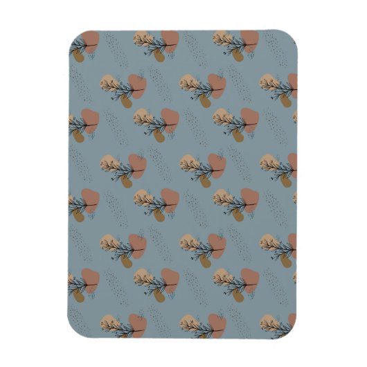 ボホボタニカルパターンモチャムースとアクセント マグネット (縦)