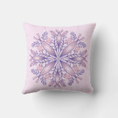 ボホボタニカルパープルファンタジー花曼荼羅 クッション (裏面)