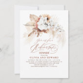 ボホボタニカルフローラテラコッタリハーサルディナー 招待状 (正面)