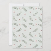 ボホボタニカルフローラユーカリ結婚ス 招待状 (裏面)