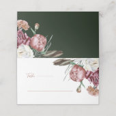 ボホボタニカルフローラ結婚グリーンズテーブル プレイスカード (外部開封)