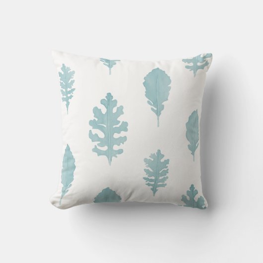 ボホボタニカルブルーフローラ装飾用クッション クッション (正面)