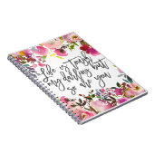 ボホボタニカルライフは私のダーリング引用文 ノートブック (右側)