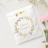 ボホボタニカルワイルドフラワー1st誕生日パーティー フェイバーバッグ (封をした状態)