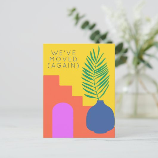 ボホボタニカル引っ越しましたリニューアドレス ポストカード (スタンド正面)