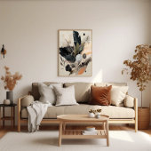 ボホボタニカル抽象芸術ミニマ自然リスト ポスター