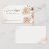 ボホボタニカル男女兼用おむつラッフルチケット エンクロージャーカード (正面/裏面)