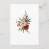 ボホボタニカル秋のフローラ結婚の願い井戸 エンクロージャーカード (裏面)