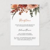 ボホボタニカル秋のフローラ結婚披露宴 エンクロージャーカード (正面)