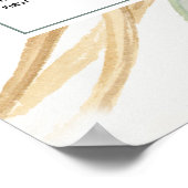 ボホボタニカル結婚シーティングチャート ポスター (角)