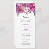 ボホボタニカル結婚ズメニュー メニュー (正面/裏面)