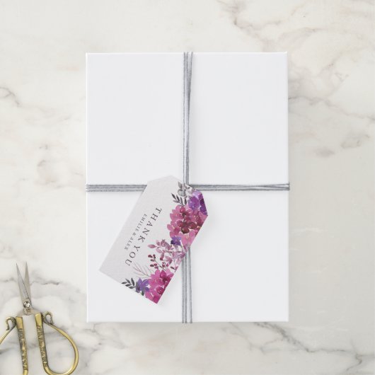 ボホボタニカル結婚式の引き出物ギフトつるラベル ギフトタグ (より糸付き)