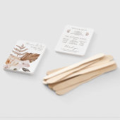 ボホボタニカル結婚式 プログラムファン ハンドファン (組立なし)