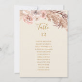 ボホボタニカル |アイボリーテーブル番号座席表 (正面)