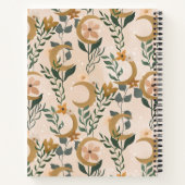 ボホボタニックムーンズ赤面パーソナライズされたレシピノット ノートブック (裏面)