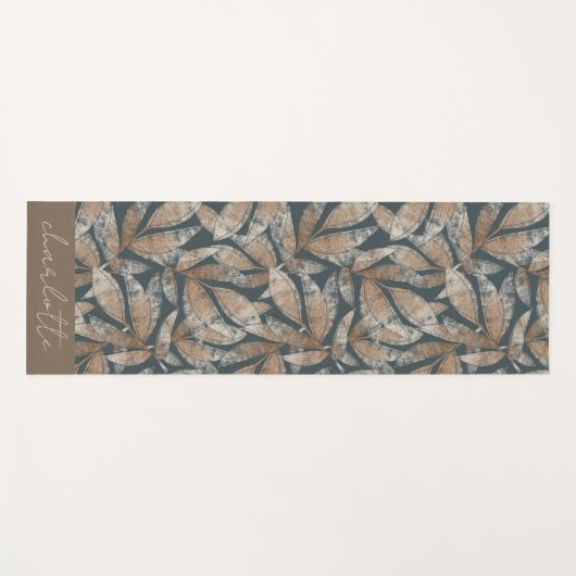 ボホボタニ離れカルパーソナライズされた ヨガマット (正面(横))