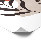 ボホボタニ離れカル抽象芸術シェイプアート ポスター (角)