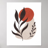 ボホボタニ離れカル抽象芸術シェイプアート ポスター (正面)