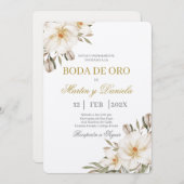 ボホボダデオロコンフロルブランカ 招待状 (正面/裏面)