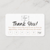 ボホボトル | 花 | 美学 | ロイヤリティカード 名刺 (裏面)