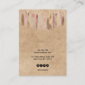 ボホボヘミアンクラフト紙イヤリングネックレスディスプレイ 名刺 (裏面)