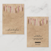 ボホボヘミアンクラフト紙イヤリングネックレスディスプレイ 名刺 (正面/裏面)