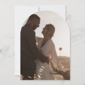 ボホボヘミアンクリームフォトアースペインのチ結婚ーズ 招待状 (裏面)