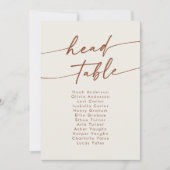 ボホボヘミアンクリームヘッドつるのシーティングチャート 招待状 (正面)