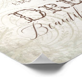 ボホボヘミアンドリームキャッチャーベビー名シャワーウッド ポスター (角)