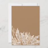 ボホボヘミアンニュートラル結婚式招待状 招待状 (裏面)