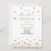 ボホボヘミアンバタフライワイルドフラワーブライダルシャワー 招待状 (正面)