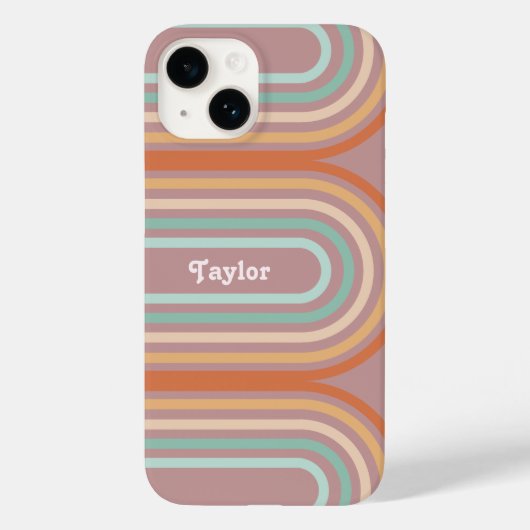 ボホボヘミアンパステルレインボーマウーブバックグラウンド Case-Mate iPhoneケース (裏面)