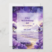 ボホボヘミアンラベンダー結婚ズ 招待状 (正面)