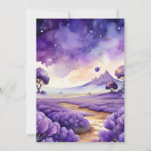 ボホボヘミアンラベンダー結婚ズ 招待状 (裏面)