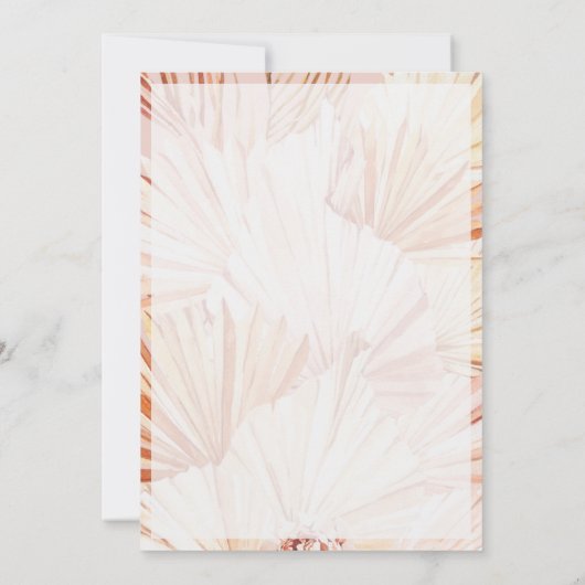 ボホボヘミアン応援70年レディース70誕生日 招待状 (裏面)